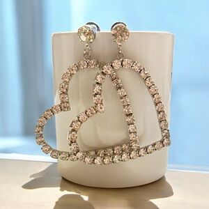 Evolving Always Silver Heart Earrings